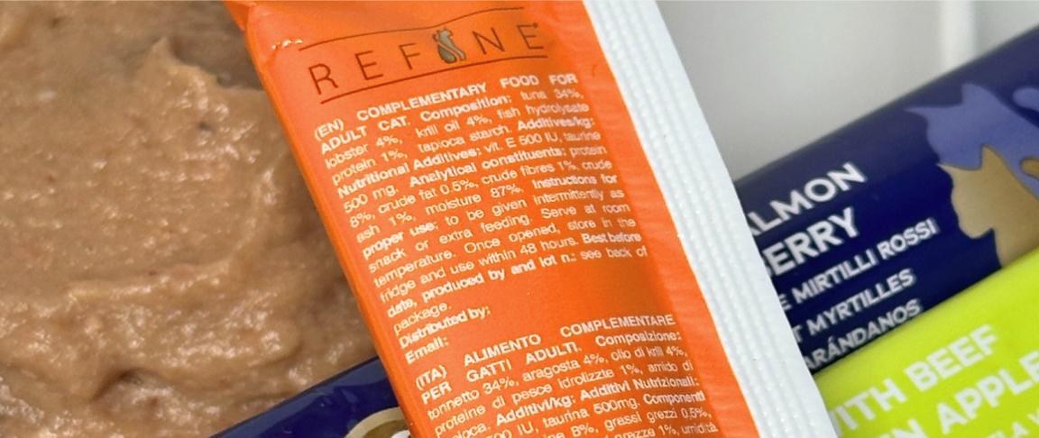 Etichetta prodotti Refine